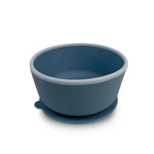 Ciotola blu in silicone con ventosa
